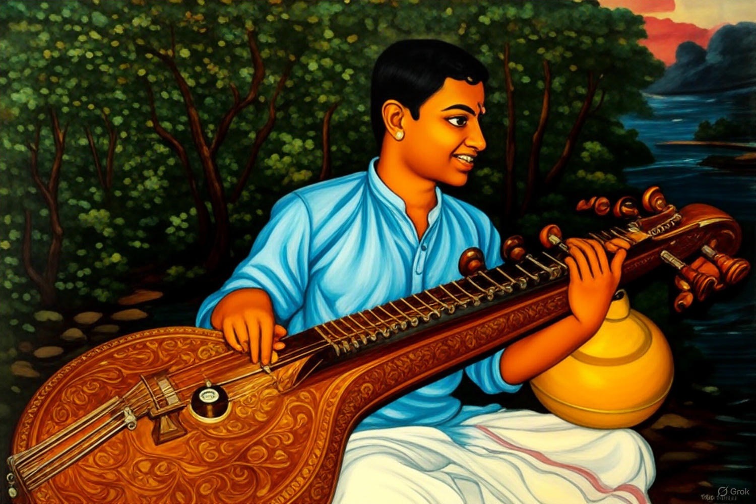 Photograph from Nikhil’s original Carnatic music article