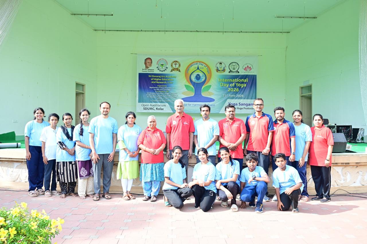 Group photograph at an International Day of Yoga event